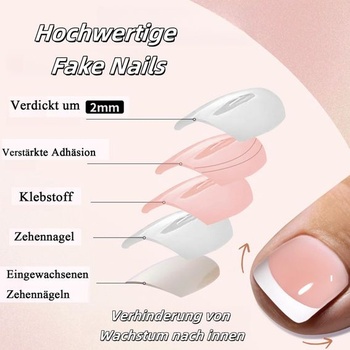 120 kusů francouzských nalepovacích nehtů, nalepovacích nehtů na rukou, přírodních umělých nehtů,