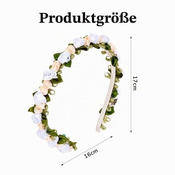 Květinová čelenka, dirndl čelenka, modré růže, tradiční vlasové doplňky