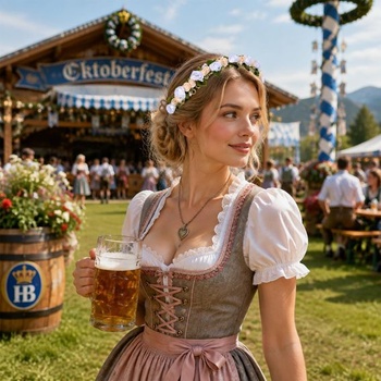 Květinová čelenka, dirndl čelenka, modré růže, tradiční vlasové doplňky