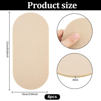 PH PandaHall tvarovač peňaženky z plsti 22x10cm svetlo hnedosivý 4mm silný
