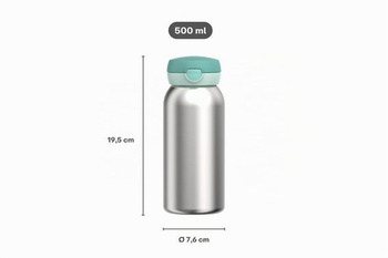 Mepal - Campus termofľaša s odklápacím viečkom - 500 ml - svetlo ružová