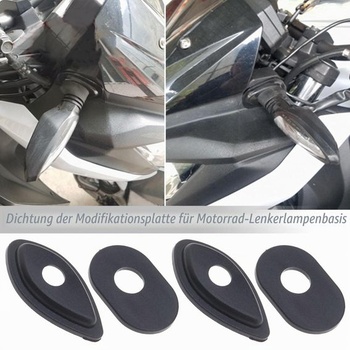 Dištančné podložky pre smerové svetlá pre motocykle, adaptérové ​​dosky, náhradná montážna sada,
