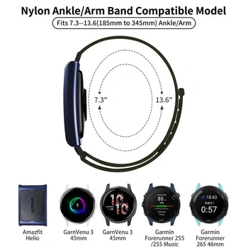 Chinbersky 2-balenie 22mm športový bicepsový pás kompatibilný s Amazfit Helio Strap pre mužov a