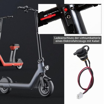 EMagTech 2 kusy nabíjecích portů pro elektrická kola, náhradní nabíjecí port pro elektrokolo a