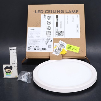 Stropné svietidlo Slochi, LED stropné svietidlo, ploché 18W, Ø22CM, 3 farby 3000K/4000K/6500K, IP44