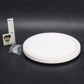 Stropné svietidlo Slochi, LED stropné svietidlo, ploché 18W, Ø22CM, 3 farby 3000K/4000K/6500K, IP44
