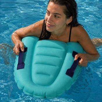 Nafukovací bodyboard 67x52cm s úchytmi, modrý