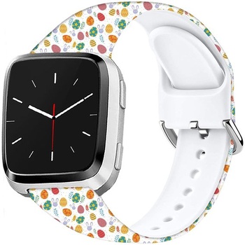 Měkký silikonový sportovní řemínek s kresleným vzorem o průměru 23 mm kompatibilní s Fitbit Versa