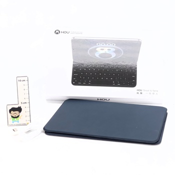 Pouzdro s klávesnicí HOU pro iPad 10. generace, nastavitelný úhel, chytré folio s klávesnicí a