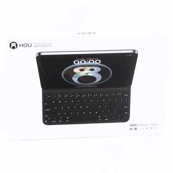 Pouzdro s klávesnicí HOU pro iPad 10. generace, nastavitelný úhel, chytré folio s klávesnicí a