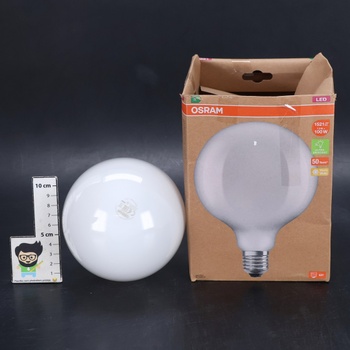 LED žiarovka Osram v klasickom guľovom tvare s dekoratívnym matným LED vláknom, energetická trieda A,