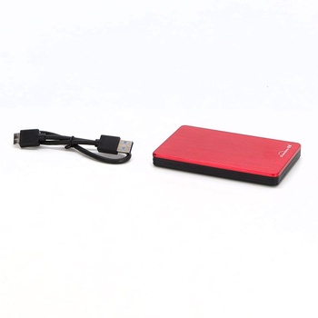 Přenosný externí pevný disk USB 3.0 6,3 cm (2,5 palce) pro PC, notebook, počítač (500 GB, červený)