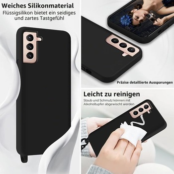 Pouzdro na telefon s poutkem pro Samsung Galaxy S21 FE 5G, silikonové pouzdro na Samsung Galaxy S21