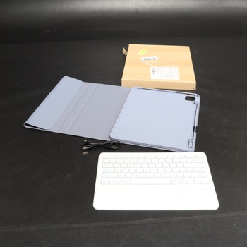 Puzdro s podsvietenou klávesnicou pre iPad Air 13 (M4/M3/M2) s QWERTZ klávesnicou, tmavo modré, Air