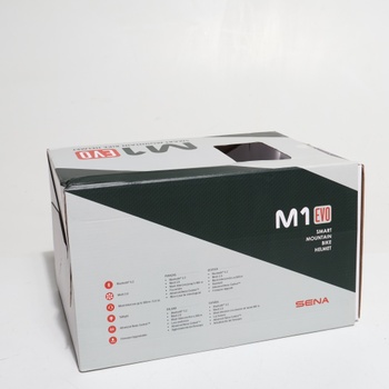 Cyklistická prilba Sena M1 EVO Smart Mountain Cycling Helma (matne čierna, M)