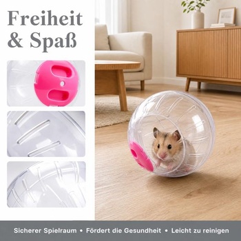 2 kusy Hamster Run Ball priehľadný škrečia lopta škrečia lopta