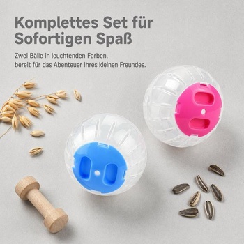 2 kusy Hamster Run Ball priehľadný škrečia lopta škrečia lopta