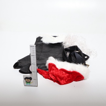 Blucielo Kostým Santa Clausa Kompletný deluxe kostým Santa Clausa pre dospelých na Vianoce - Kostým