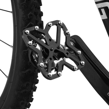 Pedál bicykla, adaptér na upevnenie pedálov z hliníkovej zliatiny, protišmykové zarážky pre