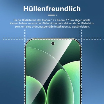 NOVINKA Ochranná fólia na displej pre Xiaomi 17, tvrdené sklo 17/17 Pre 6,30 palca, priehľadná