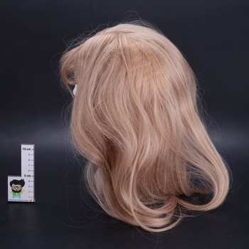 Esmee Lang rovné blond parochne pre ženy s ofinou, prirodzene vyzerajúca syntetická parochňa pre