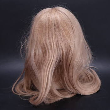 Esmee Lang rovné blond parochne pre ženy s ofinou, prirodzene vyzerajúca syntetická parochňa pre