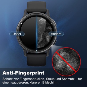 (3 kusy) Ochranná fólia z tvrdeného skla pre Garmin Vivoactive 5, tvrdosť 9H, nárazuvzdorná, bez