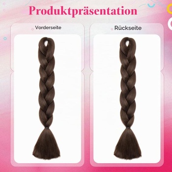 Vlasy Benehair pre africké vrkôčiky, 60 cm, viacfarebné, jumbo vrkoč, syntetické vlákno, hnedé vrkôčiky