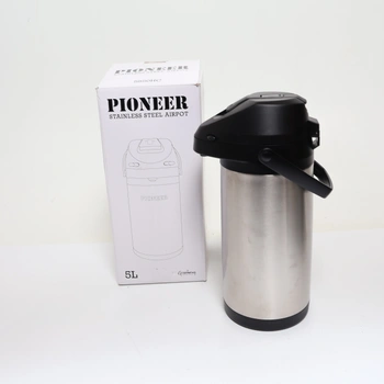Dvoustěnná velká termoska s pumpou Pioneer