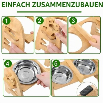 Vyvýšená miska pro psy se stojanem, krmná stanice pro psy, nastavitelná miska na krmivo pro psy,