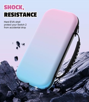 Pouzdro MoKo pro Nintendo Switch 2 (2025) 29,5 x 14,5 x 5,6 cm, gradientní modrá růžová