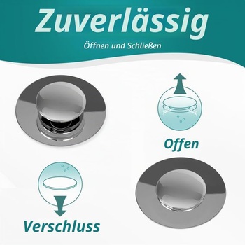 Vaňová zátka, univerzálna vaňová zátka ø 72 mm, tesnenie 44 mm, univerzálna vaňová zátka, odtoková