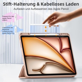 Puzdro Vobafe pre iPad Air 13 palcov M4 2026 / M3 2025 / M2 2024 ružové