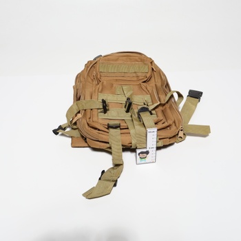 Turistický batoh hnedý s popruhmi