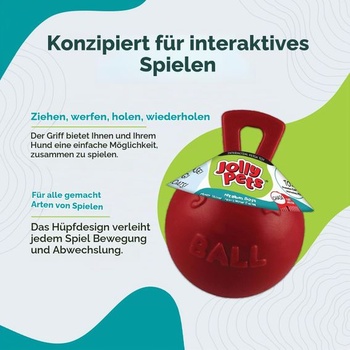 Jolly Pets JOLL045A Hračka pre psov - Preťahuj sa, 15 cm, červená