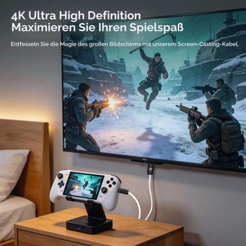 Adaptér HENGBIRD USB C na HDMI 2m, 4K@60Hz 100W PD nabíjanie, prenosná dokovacia stanica, náhrada pre