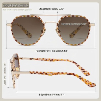 Polarizované pilotné slnečné okuliare pre mužov aj ženy, klasické retro trendy, UV ochrana, acetátové
