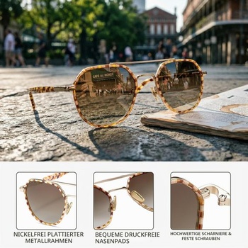 Polarizované pilotné slnečné okuliare pre mužov aj ženy, klasické retro trendy, UV ochrana, acetátové