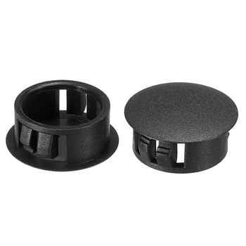 PATIKIL 20mm krytky pre vŕtané otvory 60 ks záslepiek do zapustených otvorov čierne Priemer: 20 mm