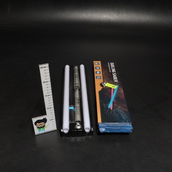 Světelný meč pro děti, světelný meč s nabíjením přes USB-C, RGB 15 barev 2 v 1 světelný meč,