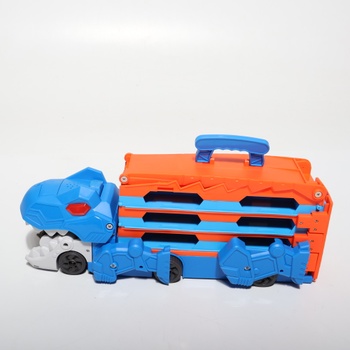 Prepravné vozidlo s dinosaurami - 3 v 1 autíčko s vyhadzovacím mechanizmom, skladacia prenosná dráha pre