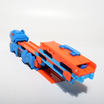 Prepravné vozidlo s dinosaurami - 3 v 1 autíčko s vyhadzovacím mechanizmom, skladacia prenosná dráha pre