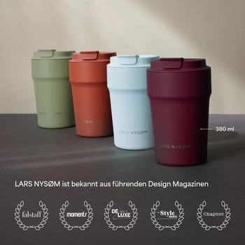 LARS NYSØM Thermobecher 380ml - Káva so sebou - Káva so sebou becher Horčica žltá - Prášok 380 ml