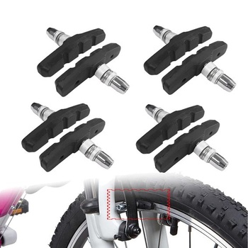 8 brzdových doštičiek V-Brake, brzdové čeľuste pre bicykle, ráfikové brzdy, dĺžka 70 mm,