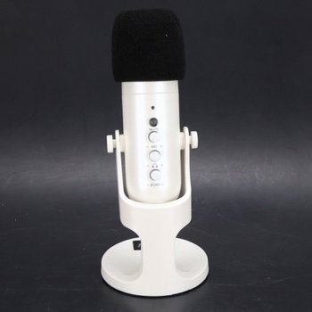 Stolný mikrofón Zealsound K66 biely