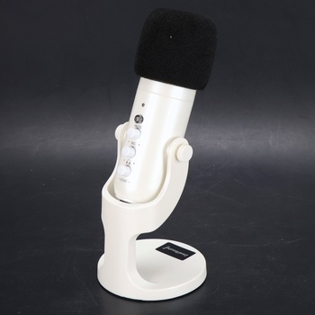 Stolný mikrofón Zealsound K66 biely