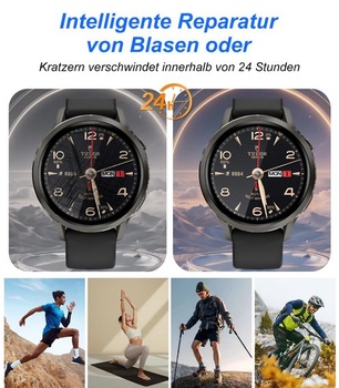 Ochranné tvrdené sklo Carantee pre Garmin Venu 4 45 mm, balenie 2 kusov TPU bez bublín a HD číreho