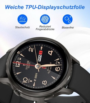 Ochranné tvrdené sklo Carantee pre Garmin Venu 4 45 mm, balenie 2 kusov TPU bez bublín a HD číreho