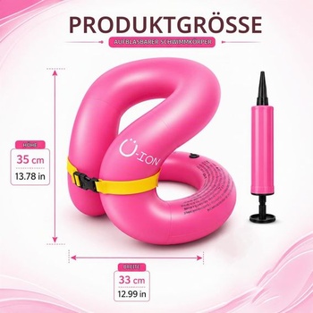 Plavecký kruh pro děti ve věku 3-6 let – Nafukovací plavecká pomůcka s bezpečnostním popruhem do