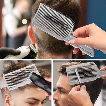 Hrebeň na strihanie vlasov, 3dielny, prechodový hrebeň na strihanie vlasov, šablónový prechodový hrebeň,